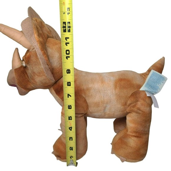 Build A Bear Workshop BAB Triceratops Brown Plush Dinosaur 14” Stuffed Animal - Picture 6 of 8